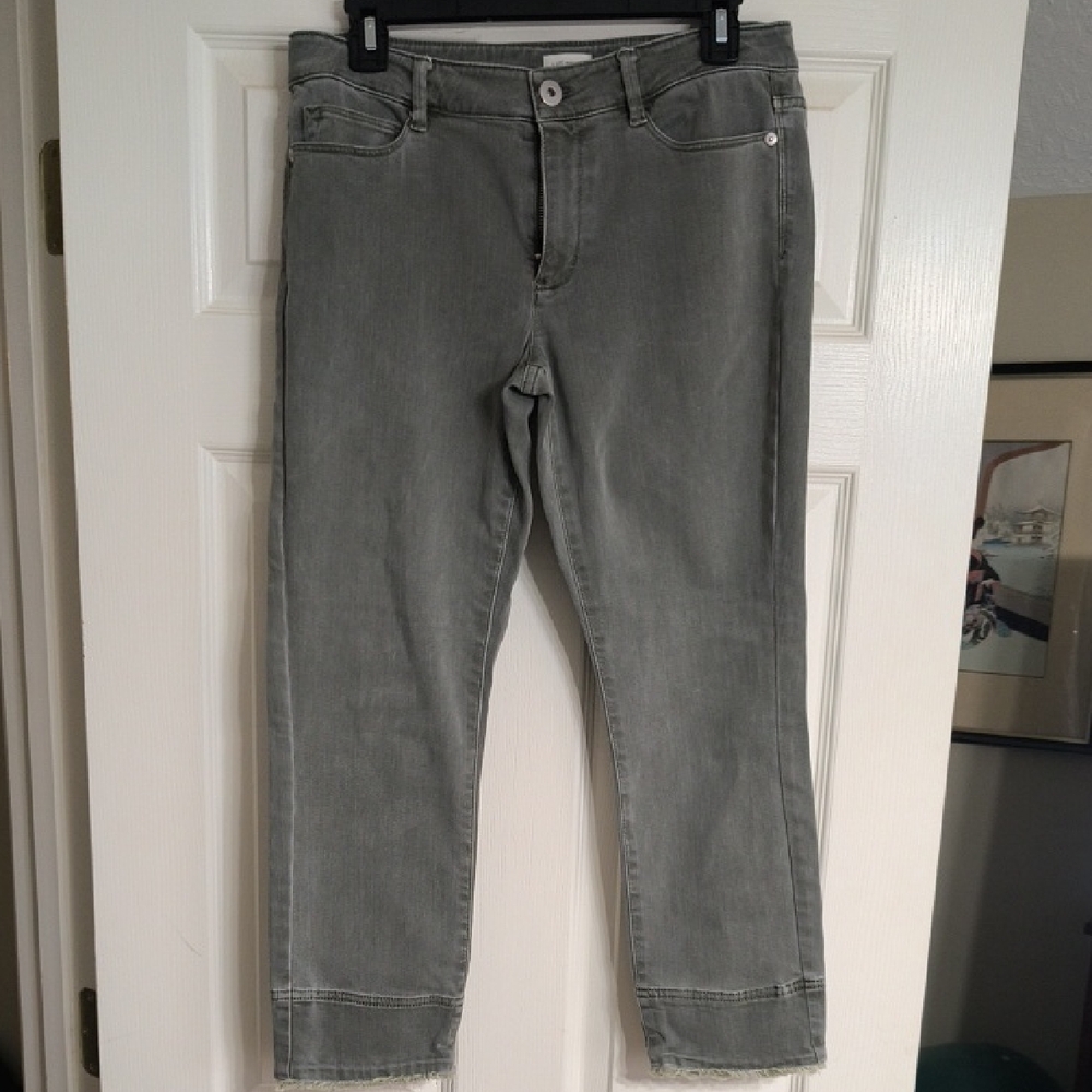 J. Jill Charcoal Denim Pants